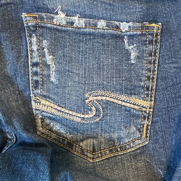 Silver aiko Skinny Distressed Denim jeans - Picture 6 of 7